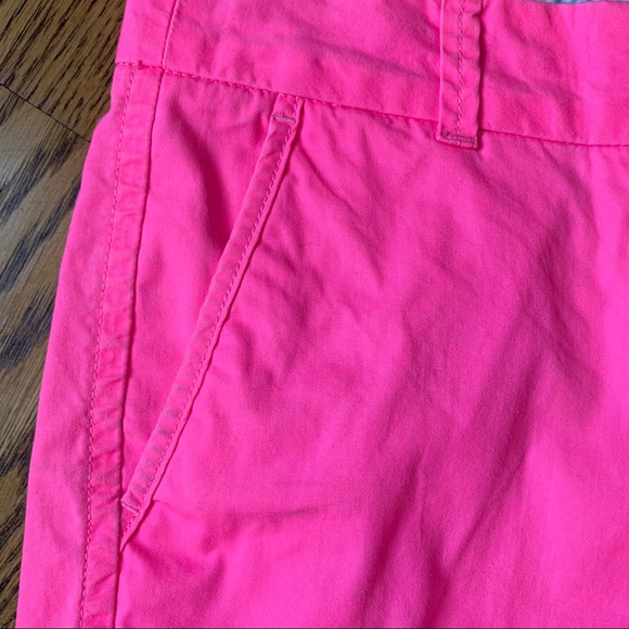 J. Crew Hot Pink Broken-in Chino Shorts Size 2 - Picture 3 of 12